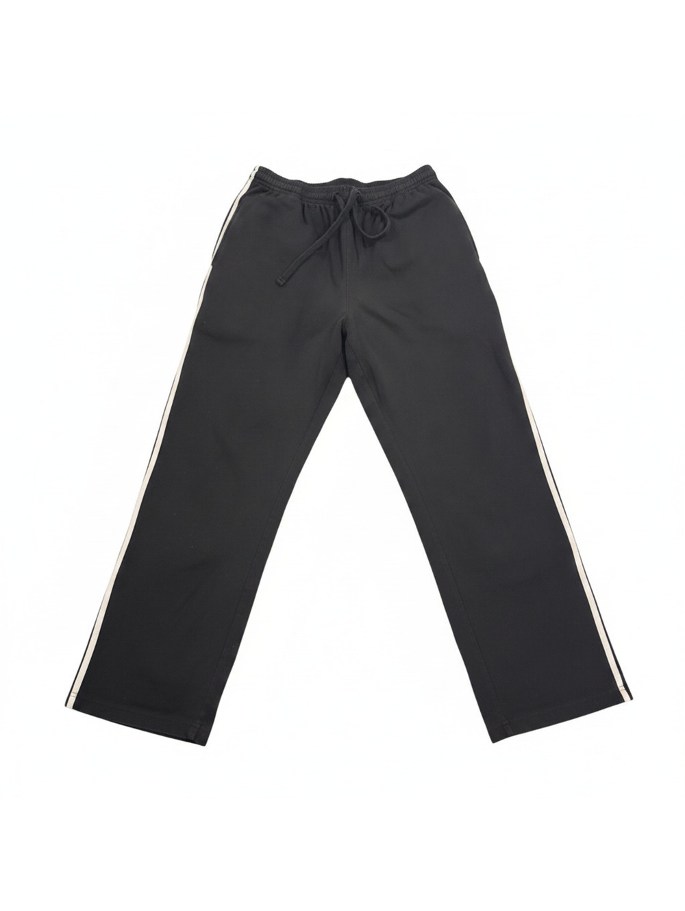 Kingsize Men's Black 2XL Tall Track Pants with Side Stripes